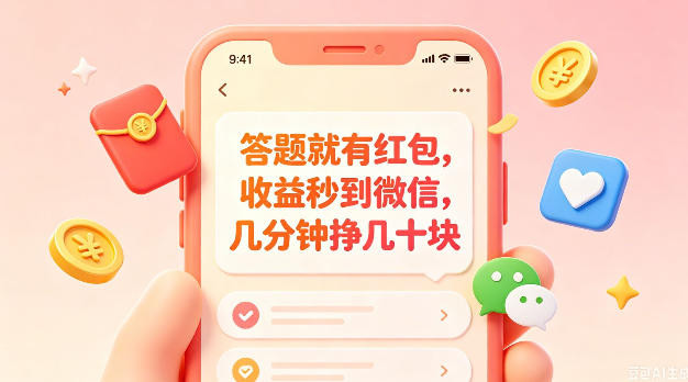 答题就有红包，收益秒到微信，几分钟挣几十块，学生党上班族宝妈都可以玩【揭秘】-百货大全