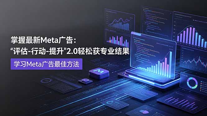 掌握最新的Meta广告，通过“评估-行动-提升”2.0版本轻松获得专业级结果。学习目前学习Meta广告的最佳方法-百货大全