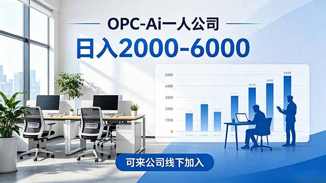 2026创业新风口—OPC一人公司模式震撼首发！日收益2000-6000+，项目绿色长久，安全稳健，合…-百货大全
