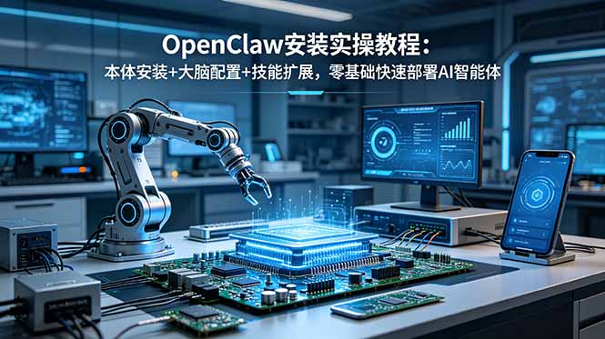 OpenClaw安装实操教程：本体安装+大脑配置+技能扩展，零基础快速部署AI智能体-百货大全