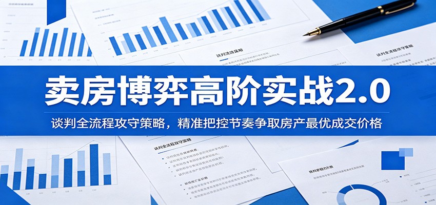 卖房博弈高阶实战2.0：谈判全流程攻守策略，精准把控节奏争取房产最优成交价格-百货大全