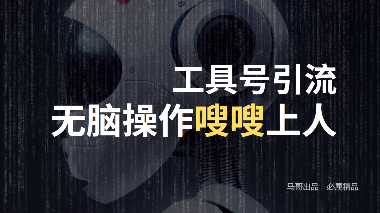 工具号高效引流法，嗖嗖上人，日引1000+，直接搬运，无脑操作-百货大全