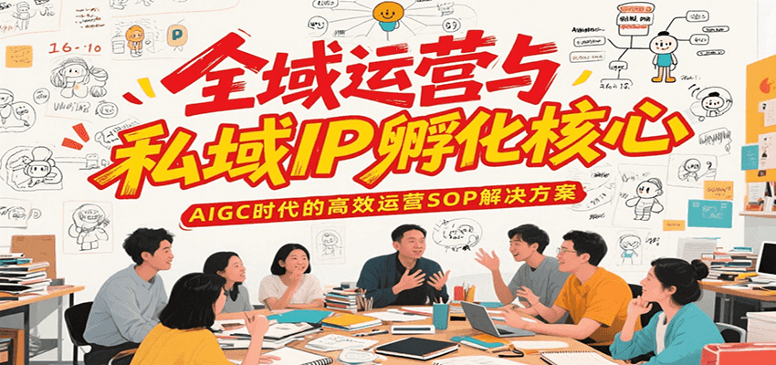 全域运营与私域IP孵化核心，AIGC时代的高效运营SOP解决方案-百货大全