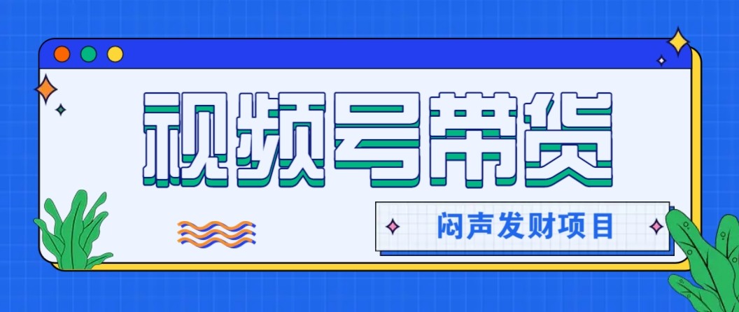 微信视频号带货项目,轻松日赚赚2000+,这个挣钱入口很多伙伴都在闷声发财-百货大全