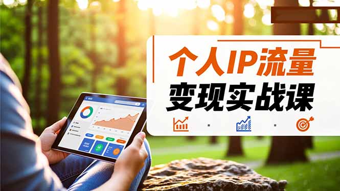 个人IP流量变现实战课，涵盖多平台引流、打造个人IP并实现稳定流量变现-百货大全