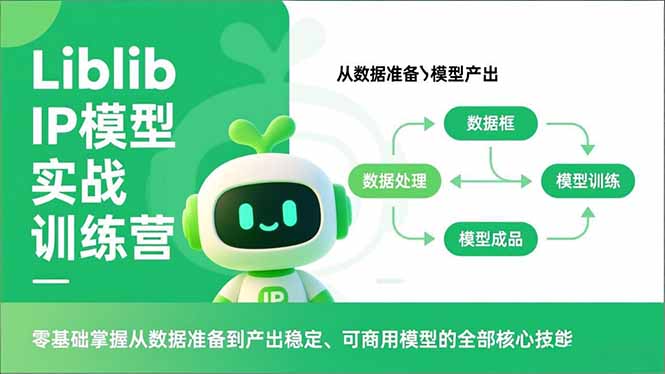 Liblib IP模型实战训练营，零基础掌握从数据准备到产出稳定、可商用模型的全部核心技能-百货大全