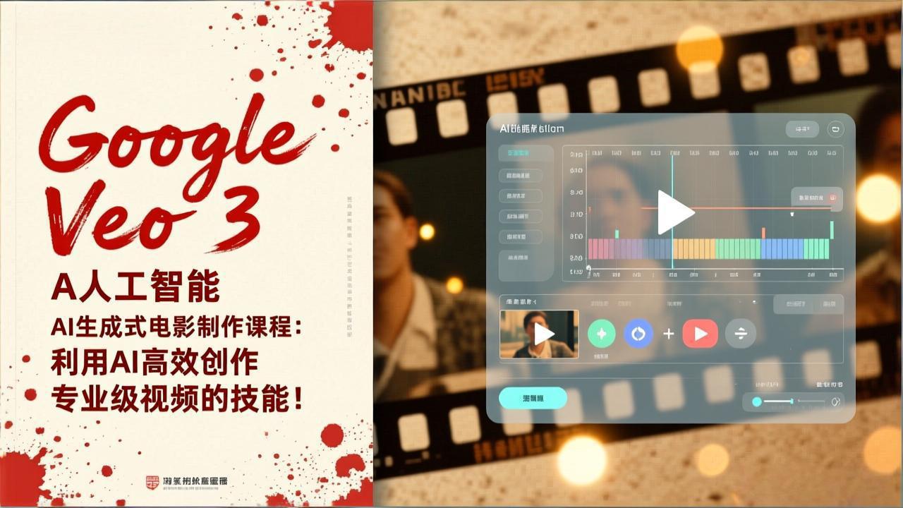 Google Veo 3人工智能AI生成式电影制作课程：利用AI高效创作专业级视频的技能！-百货大全