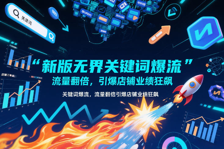 新版无界关键词爆流,流量翻倍,引爆店铺业绩狂飙