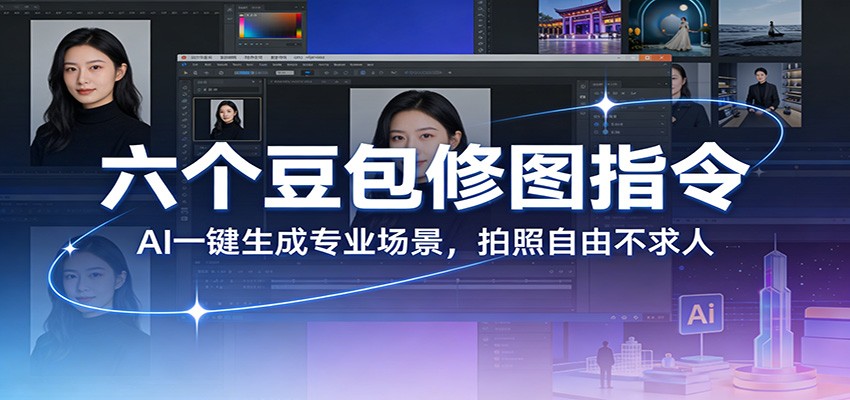 六个豆包修图指令:AI 一键生成专业场景,拍照自由不求人-百货大全