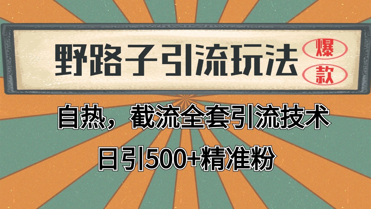 抖音小红书视频号全平台引流打法，全自动引流日引2000+精准客户-百货大全