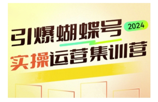 引爆蝴蝶号实操运营，助力你深度掌握蝴蝶号运营，实现高效实操，开启流量变现之路-百货大全