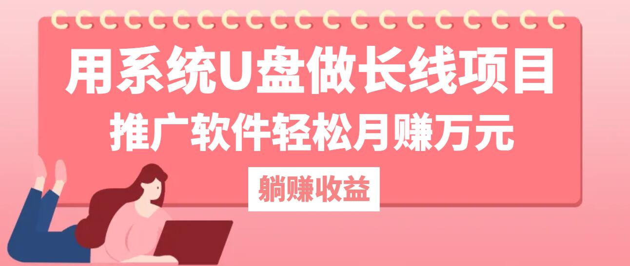 用系统U盘做长线项目，推广软件轻松月赚万元-百货大全