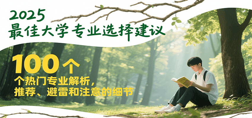 2025最佳大学专业选择建议,100个热门专业解析,推荐、避雷和注意的细节-百货大全
