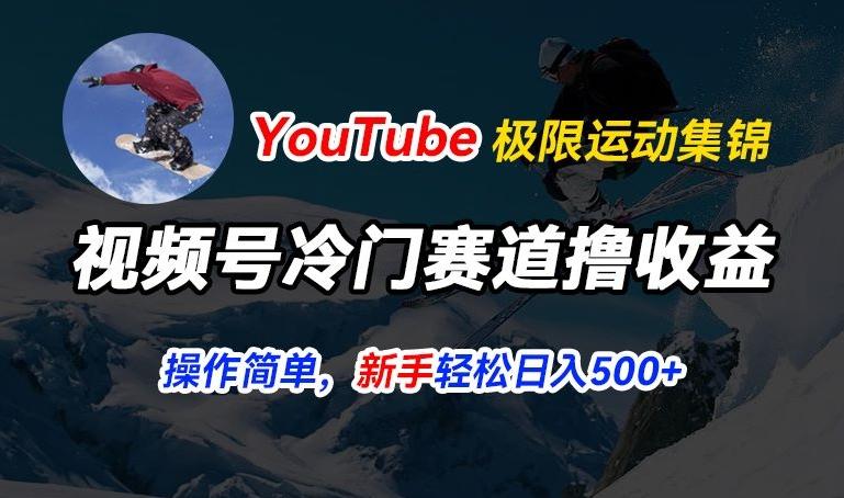 视频号冷门赛道撸收益，YouTube搬运极限运动集锦，暴力起号，操作简单流量高，轻松日入5张【揭秘】-百货大全