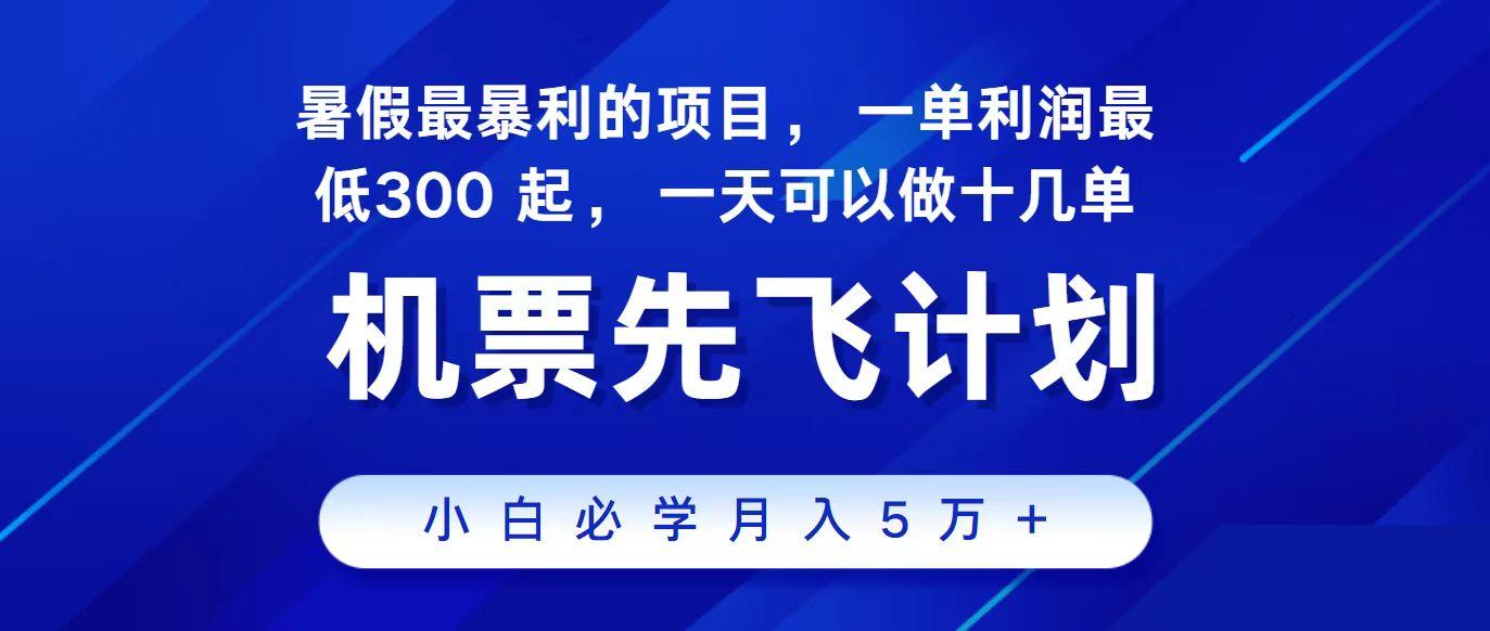 2024最新项目冷门暴利，整个暑假都是高爆发期，一单利润300+，每天可批量操作十几单-百货大全