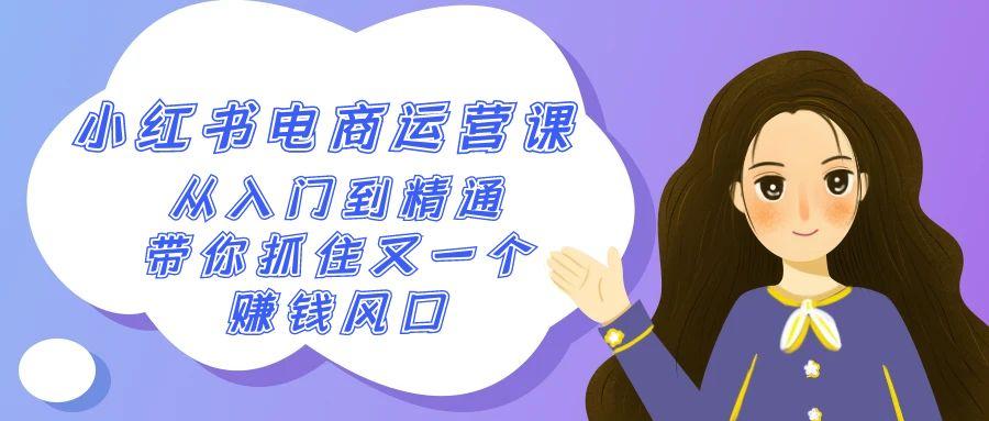 2024小红书电商运营课，从入门到精通，带你抓住又一个赚钱风口(50节课)-百货大全