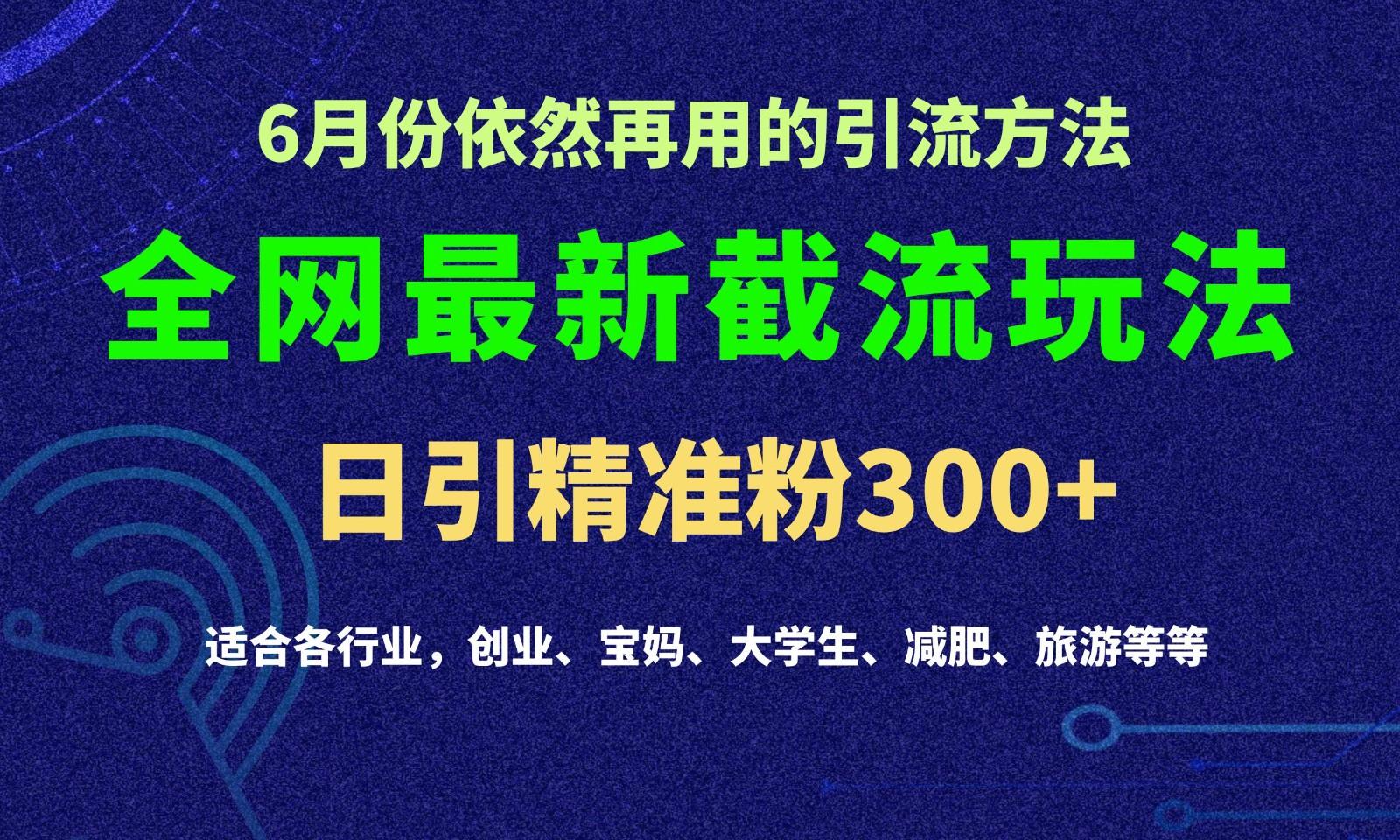 2024全网最新截留玩法，每日引流突破300+-百货大全
