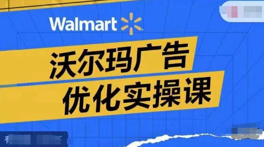 沃尔玛广告优化实操课，广告报告实操讲解，广告如何提高转化和ROAS等-百货大全