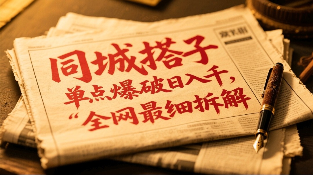 同城搭子群19.9单点爆破日入千,搭子组局月入万,全网最细拆解-百货大全