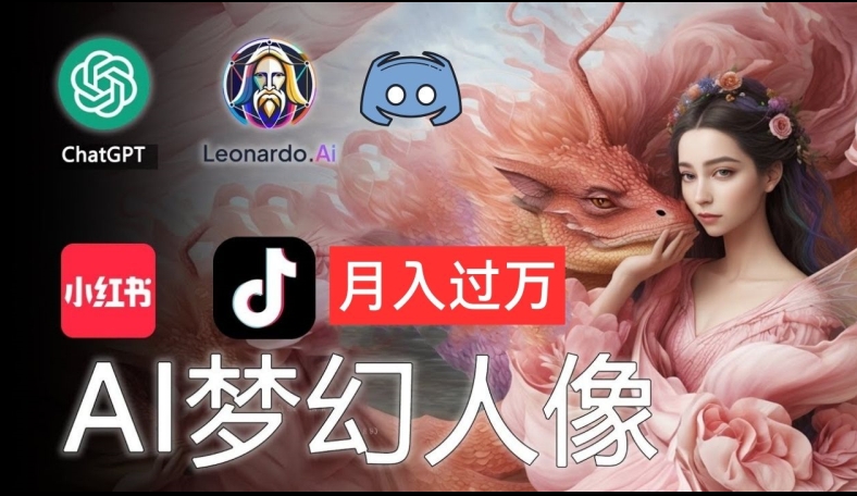 AI摄影梦幻人像:零基础也能月入过万的秘密【揭秘】