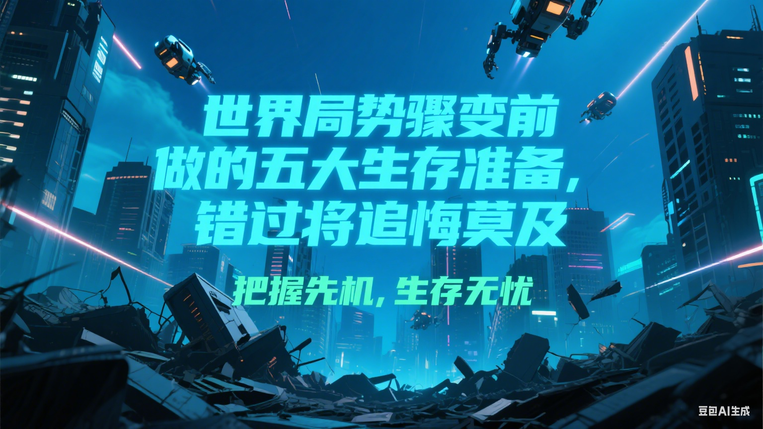付费文章《世界局势骤变前必做的五大生存准备,错过将追悔莫及》-百货大全