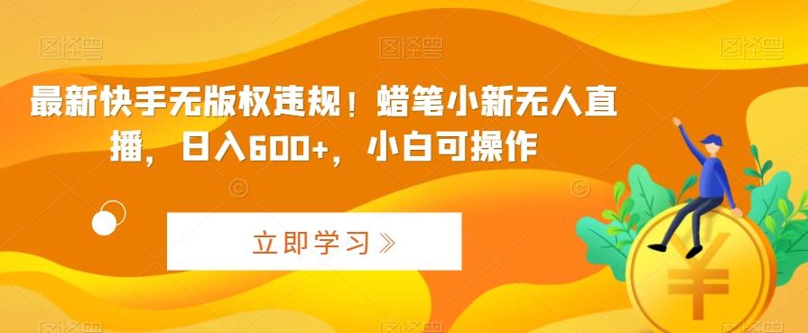 最新快手无版权违规！蜡笔小新无人直播，日入600+，小白可操作【揭秘】-百货大全