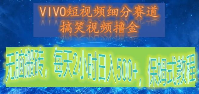 VIVO短视频细分赛道,搞笑视频撸金,无脑搬砖,每天2小时日入500+,保姆式教程-百货大全