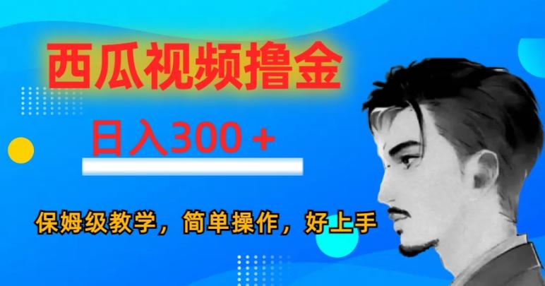 西瓜视频撸金日入300，保姆级教学，简单操作，好上手-百货大全